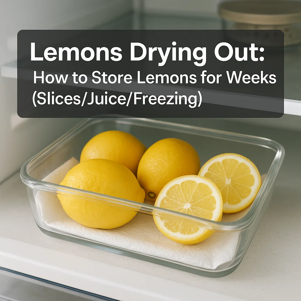 Lemons Drying Out: How to Store Lemons for Weeks (Slices/Juice/Freezing)
