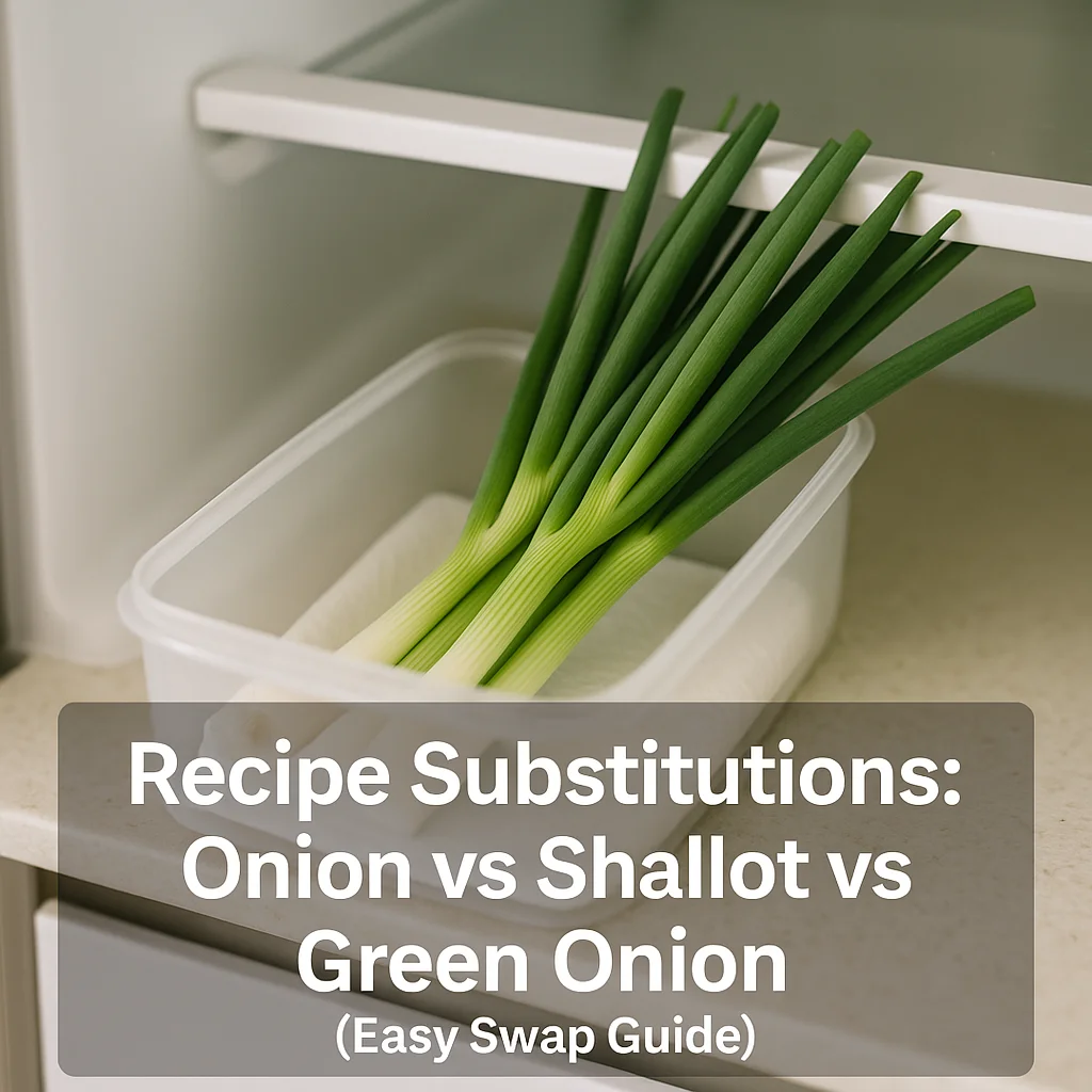 Recipe Substitutions: Onion vs Shallot vs Green Onion (Easy Swap Guide)