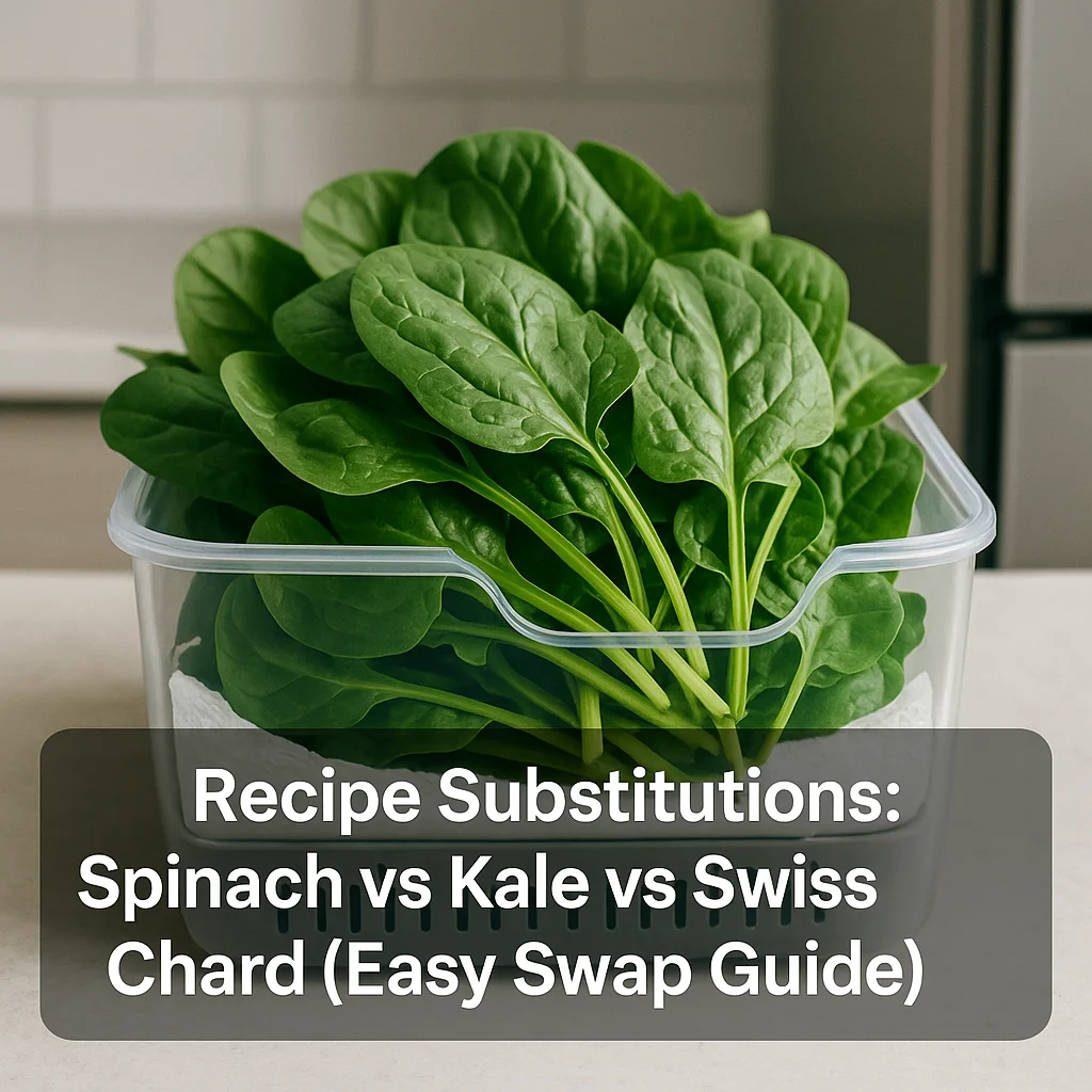 Recipe Substitutions: Spinach vs Kale vs Swiss Chard (Easy Swap Guide)