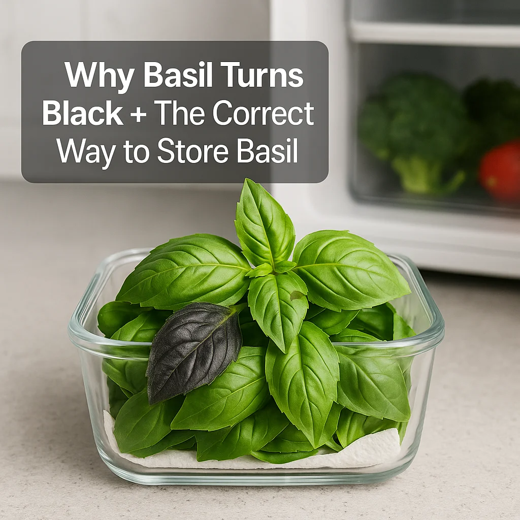 Why Basil Turns Black + The Correct Way to Store Basil