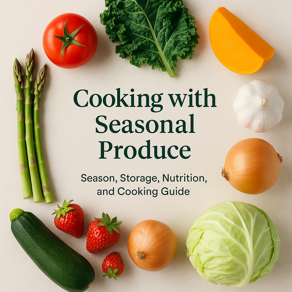 Cooking with Seasonal Produce: Season, Storage, Nutrition, and Cooking Guide