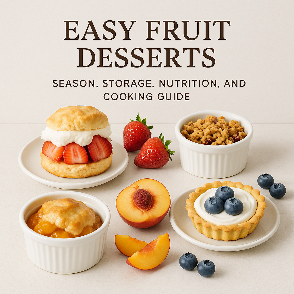 Easy Fruit Desserts: Season, Storage, Nutrition, and Cooking Guide