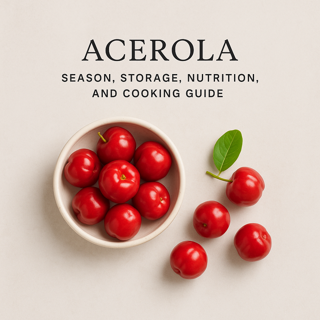 Acerola: Season, Storage, Nutrition, and Cooking Guide