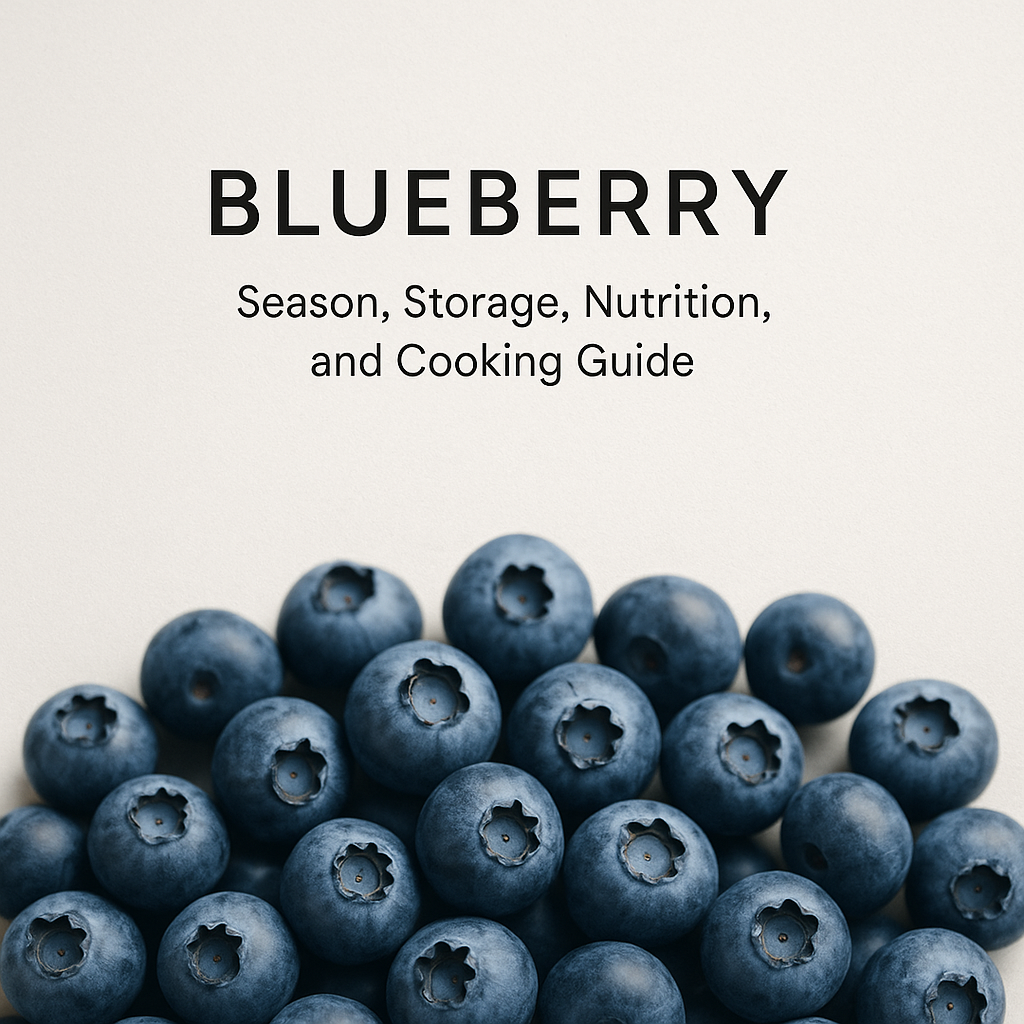 Blueberry: Season, Storage, Nutrition, and Cooking Guide