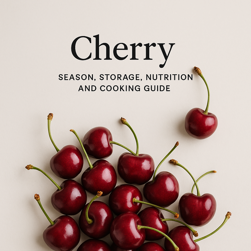 Cherry: Season, Storage, Nutrition, and Cooking Guide