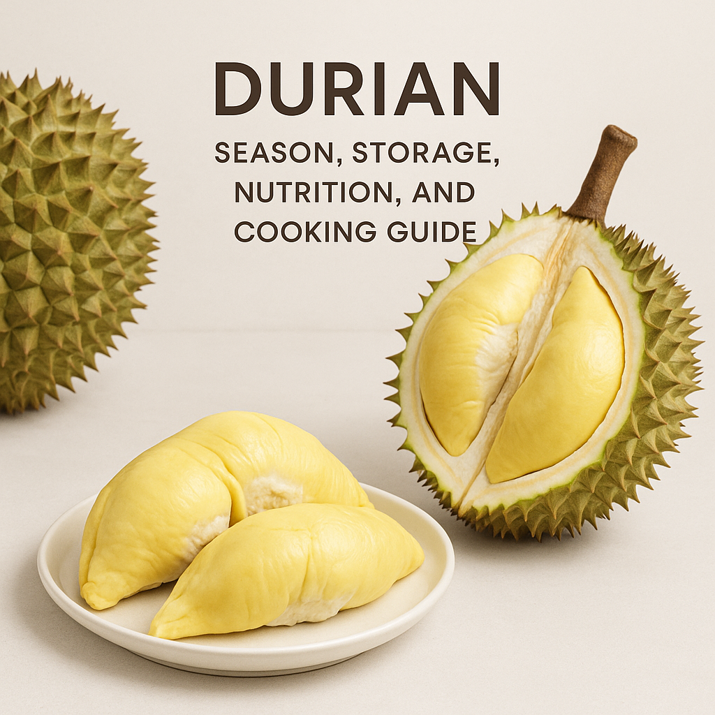 Durian: Season, Storage, Nutrition, and Cooking Guide