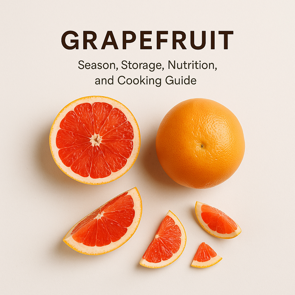 Grapefruit: Season, Storage, Nutrition, and Cooking Guide