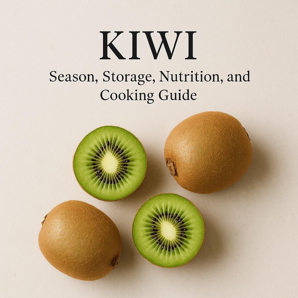 Kiwi: Season, Storage, Nutrition, and Cooking Guide