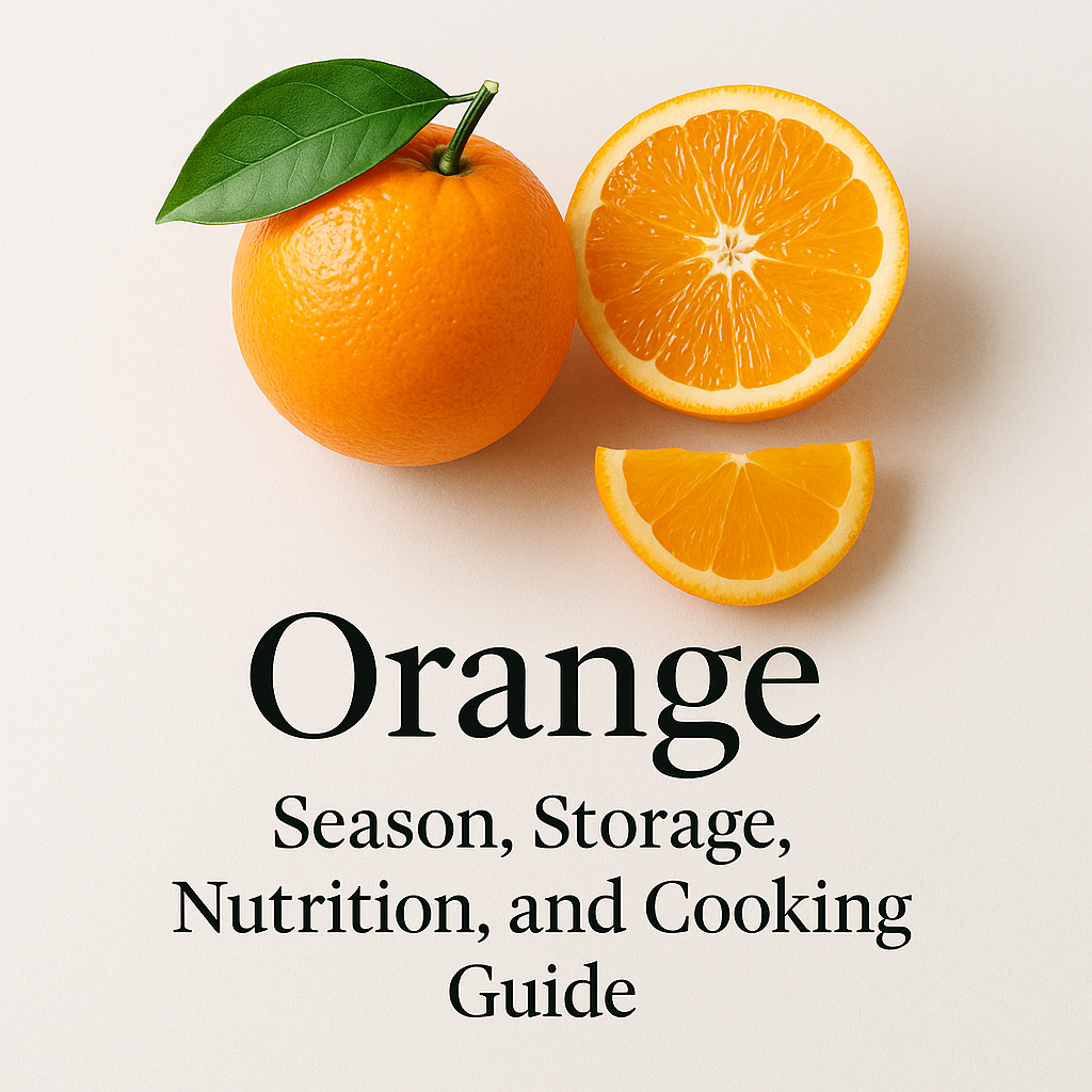 Orange: Season, Storage, Nutrition, and Cooking Guide
