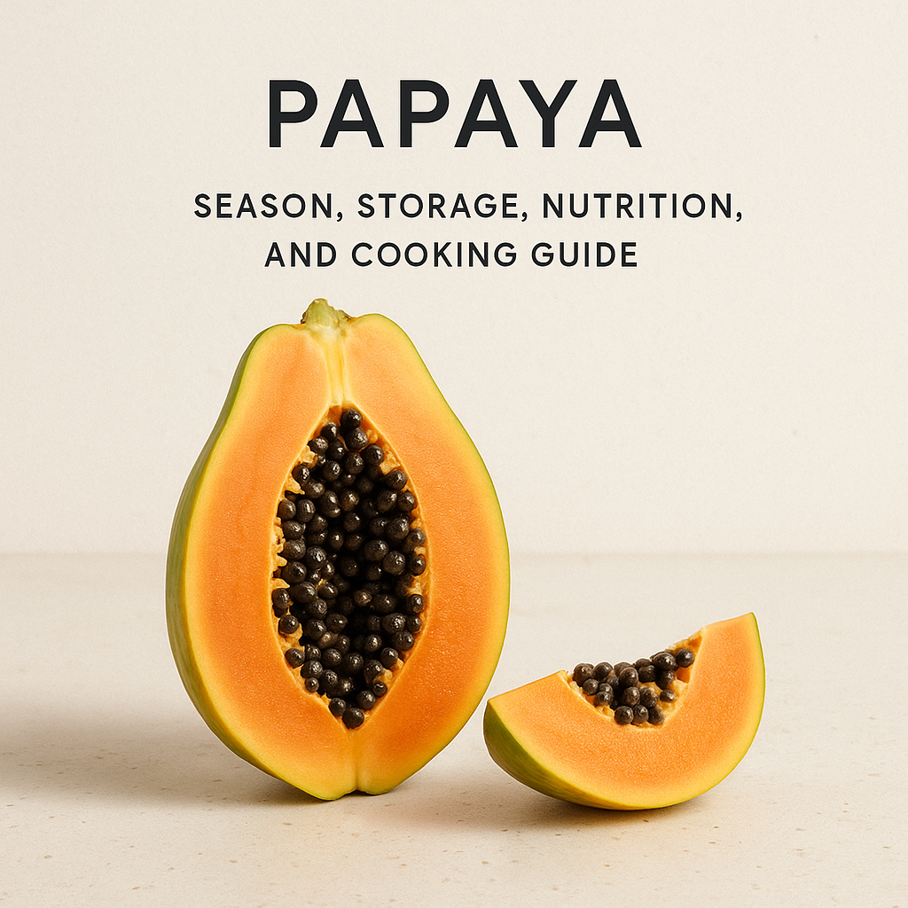 Papaya: Season, Storage, Nutrition, and Cooking Guide