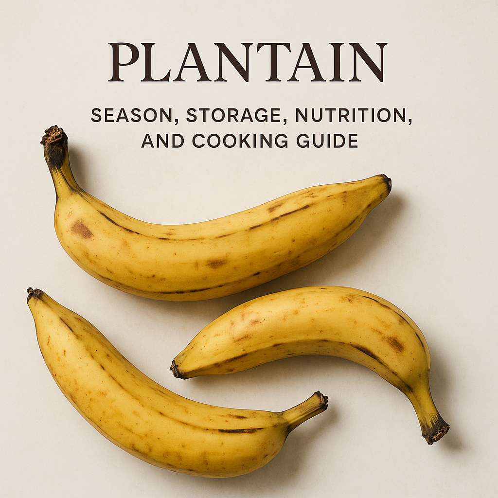 Plantain: Season, Storage, Nutrition, and Cooking Guide