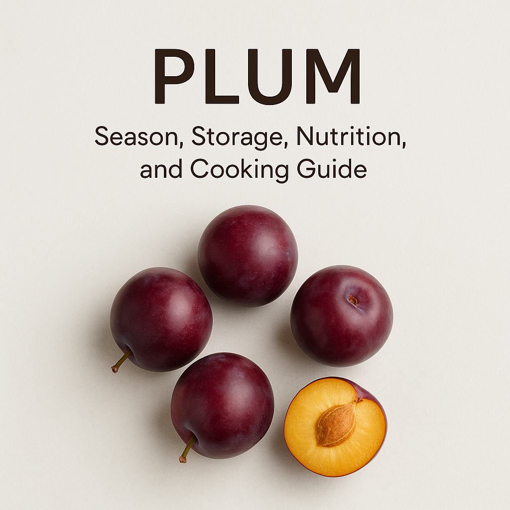 Plum: Season, Storage, Nutrition, and Cooking Guide