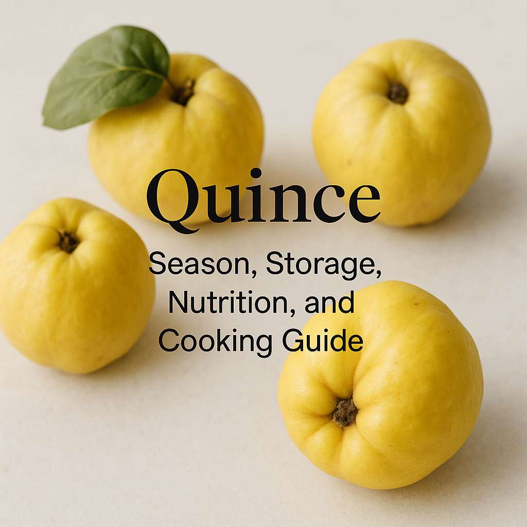 Quince: Season, Storage, Nutrition, and Cooking Guide