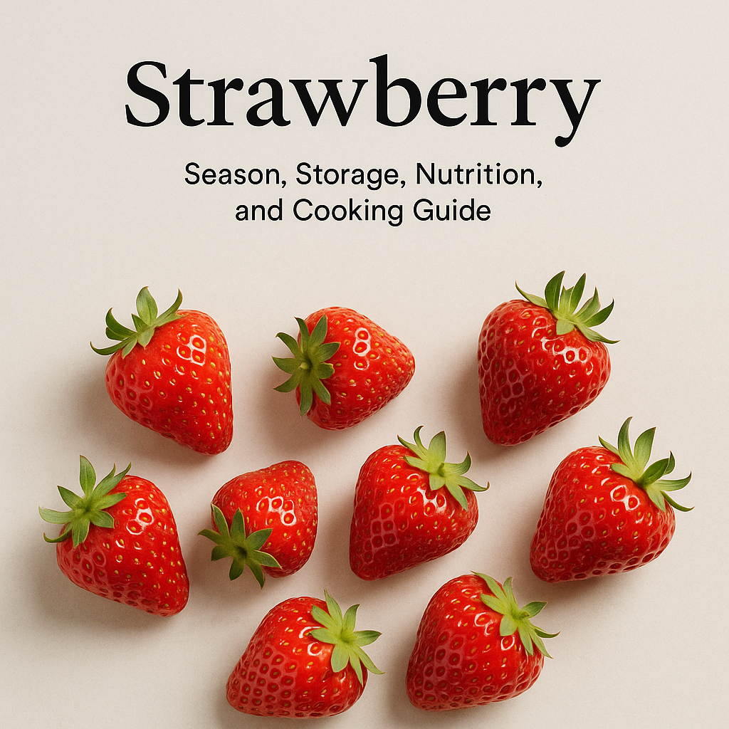 Strawberry: Season, Storage, Nutrition, and Cooking Guide
