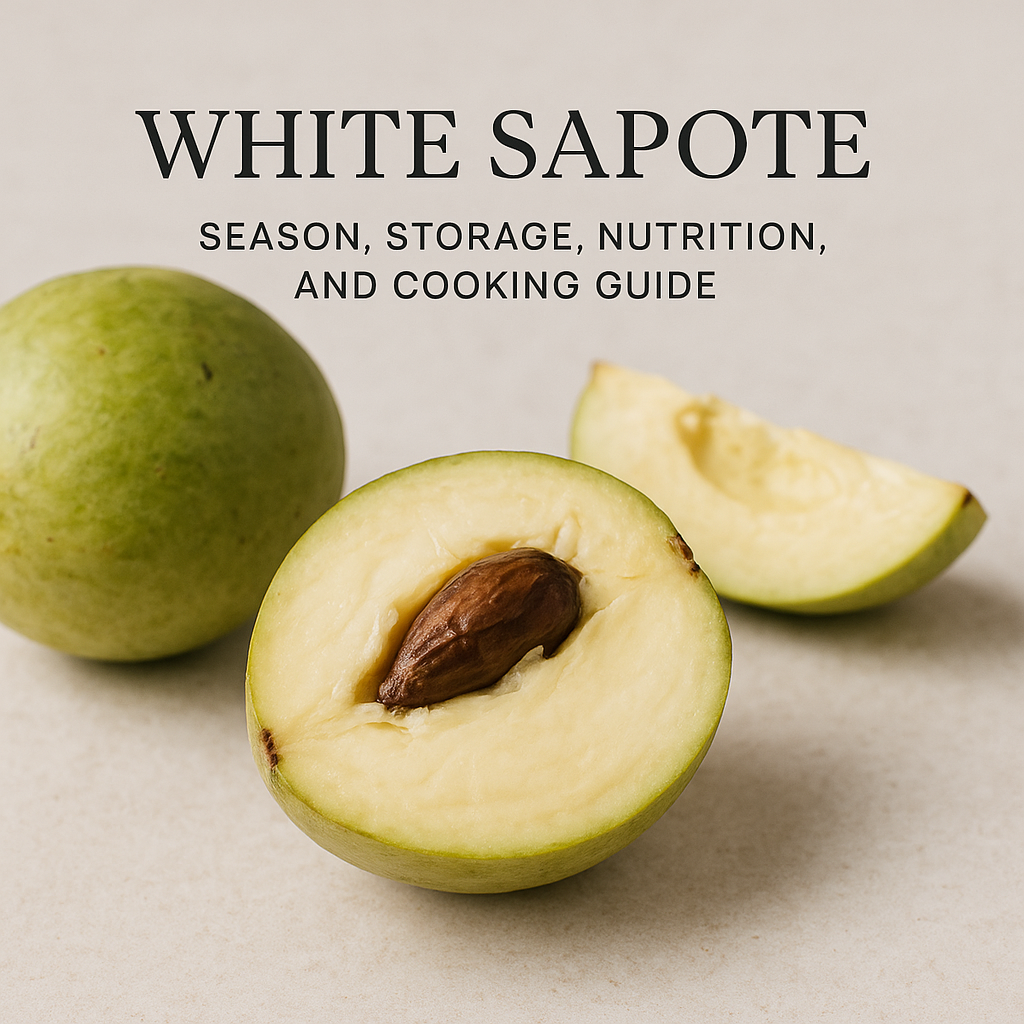 White Sapote: Season, Storage, Nutrition, and Cooking Guide