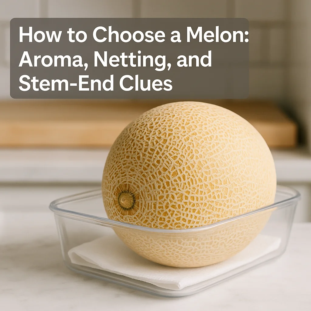 How to Choose a Melon: Aroma, Netting, and Stem-End Clues