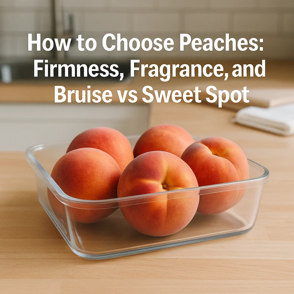 How to Choose Peaches: Firmness, Fragrance, and Bruise vs Sweet Spot
