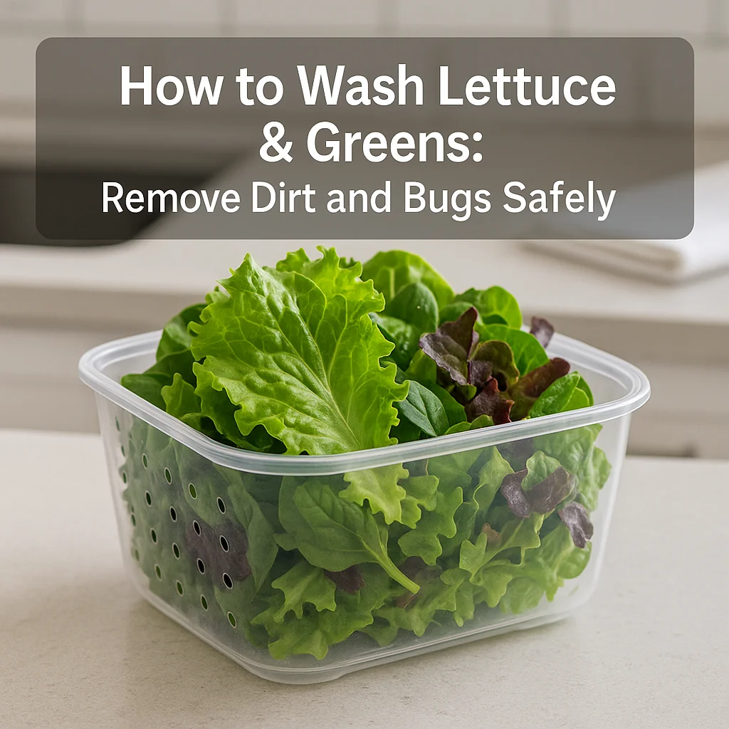 How to Wash Lettuce & Greens: Remove Dirt and Bugs Safely