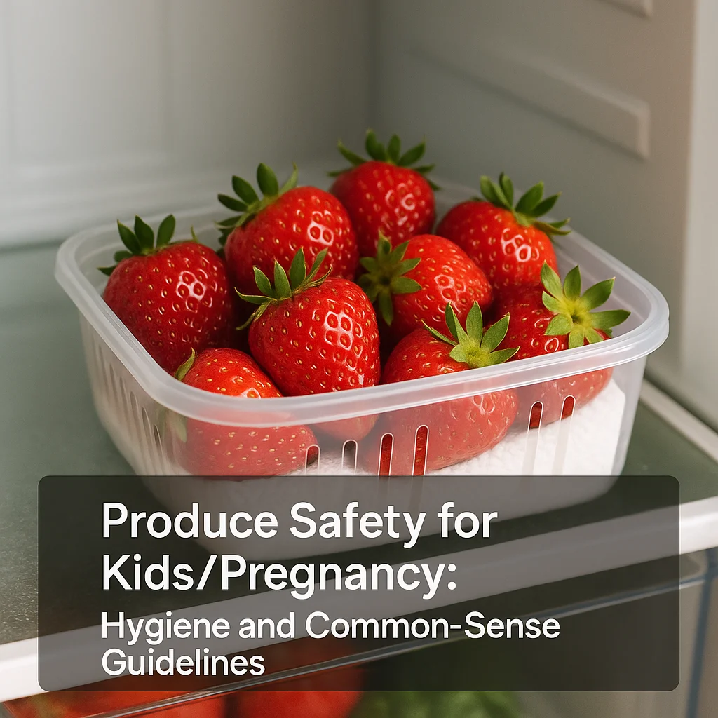 Produce Safety for Kids/Pregnancy: Hygiene and Common-Sense Guidelines