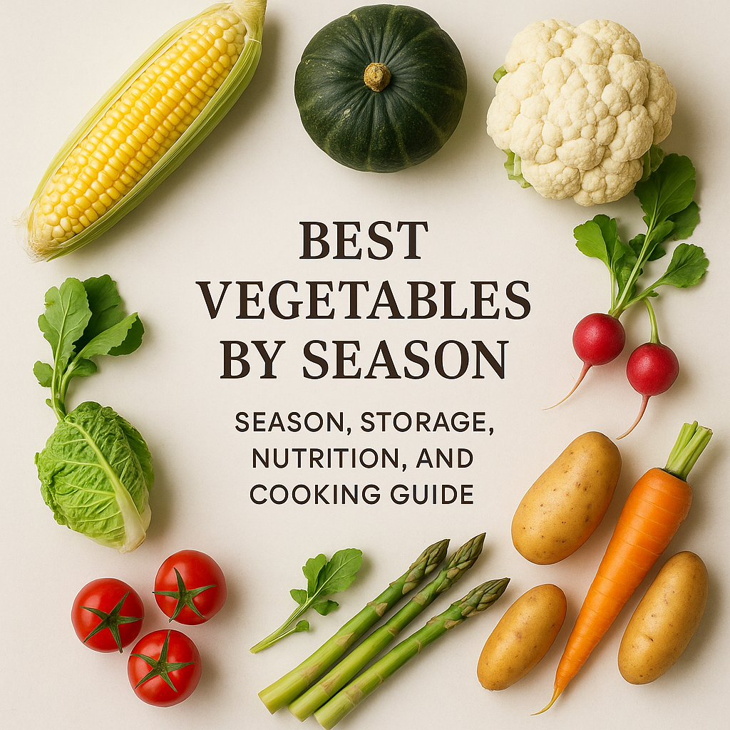Best Vegetables by Season: Season, Storage, Nutrition, and Cooking Guide