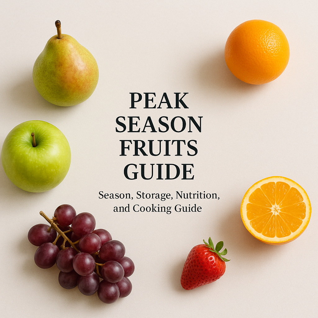 Peak Season Fruits Guide: Season, Storage, Nutrition, and Cooking Guide