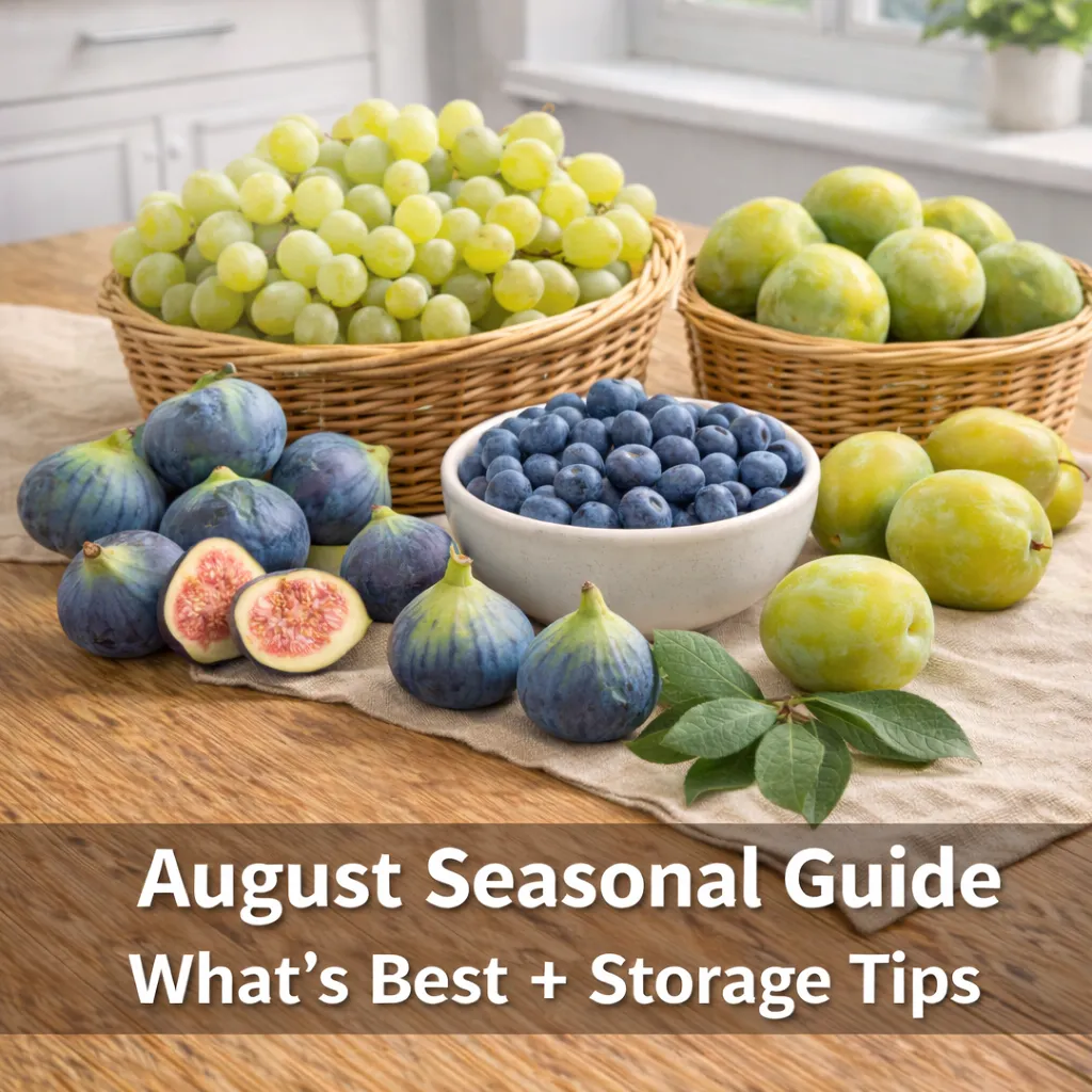 August Seasonal Produce Guide: What’s Best + Storage Tips