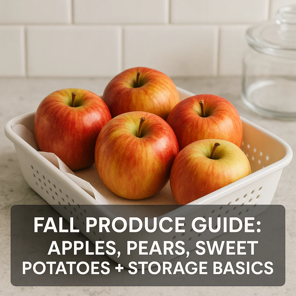 Fall Produce Guide: Apples, Pears, Sweet Potatoes + Storage Basics