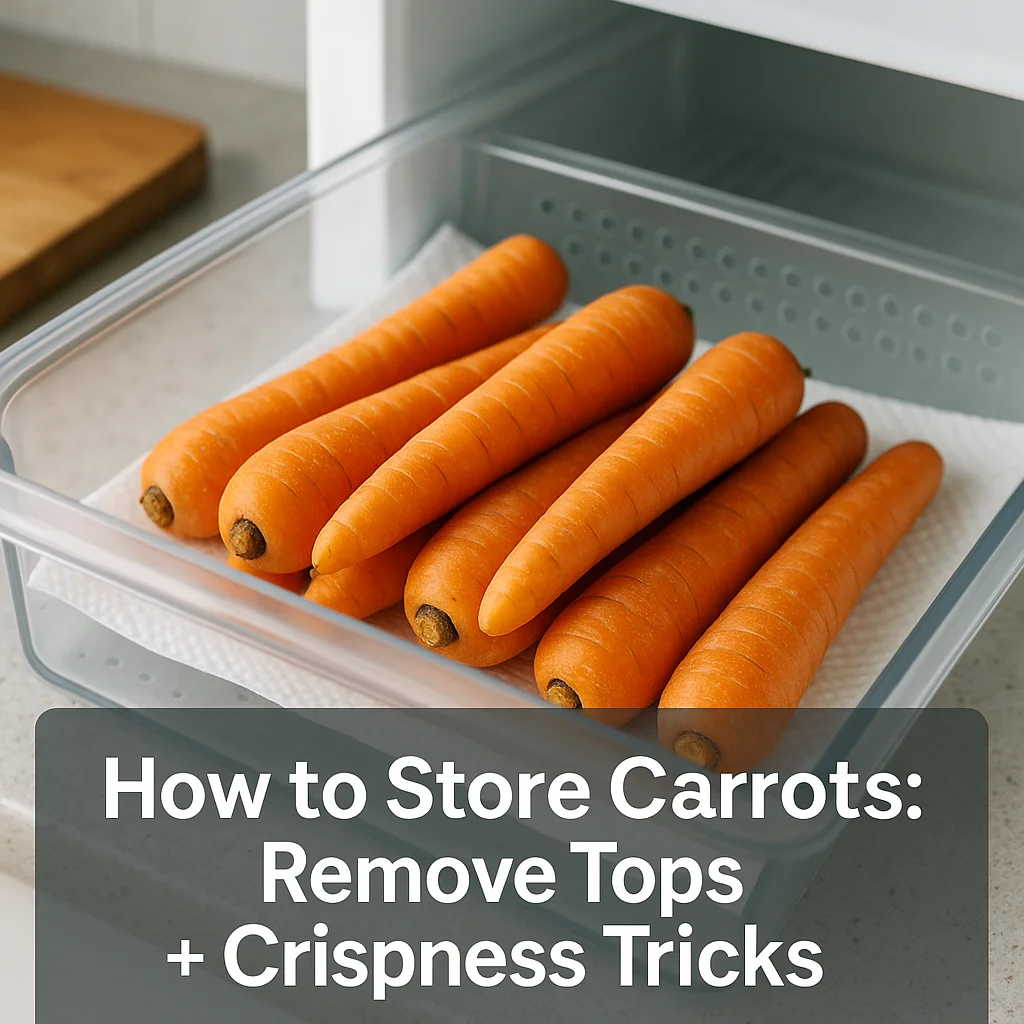 How to Store Carrots: Remove Tops + Crispness Tricks