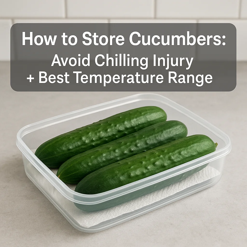 How to Store Cucumbers: Avoid Chilling Injury + Best Temperature Range