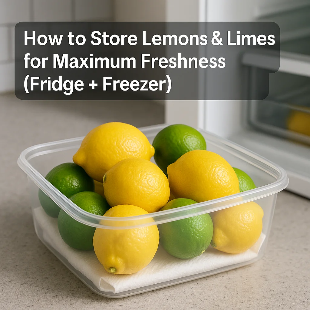 How to Store Lemons & Limes for Maximum Freshness (Fridge + Freezer)