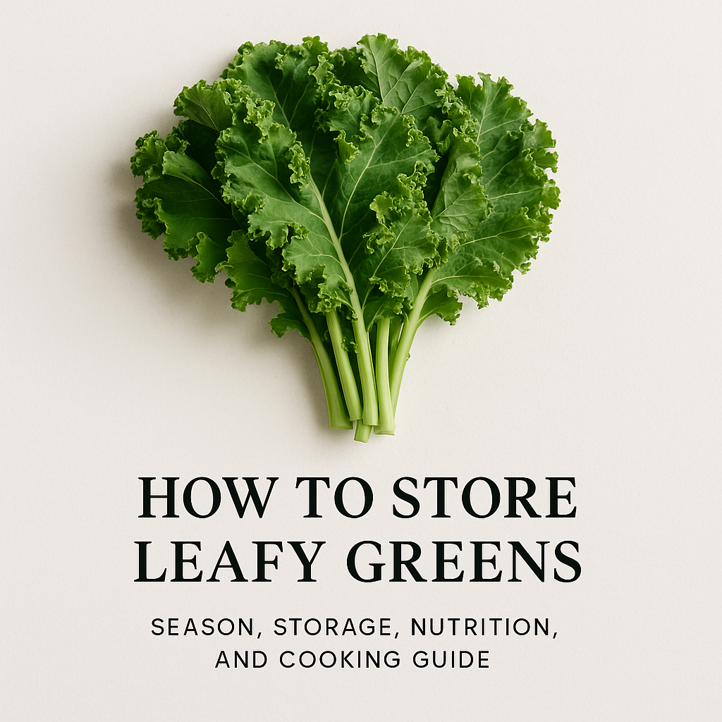 How to Store Leafy Greens: Season, Storage, Nutrition, and Cooking Guide