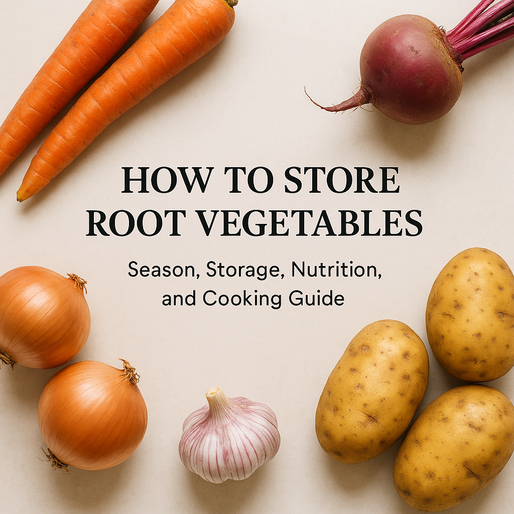 How to Store Root Vegetables: Season, Storage, Nutrition, and Cooking Guide