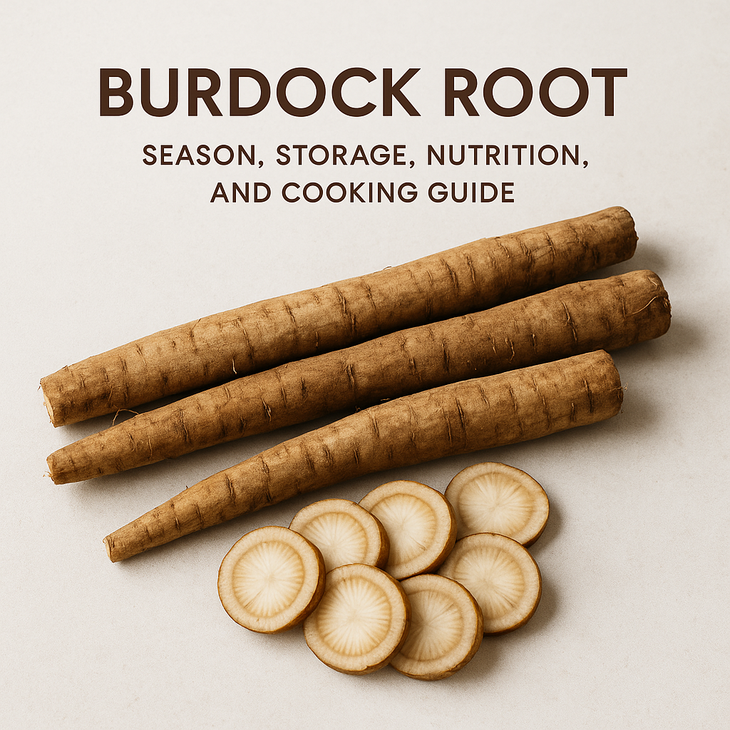 Burdock Root: Season, Storage, Nutrition, and Cooking Guide