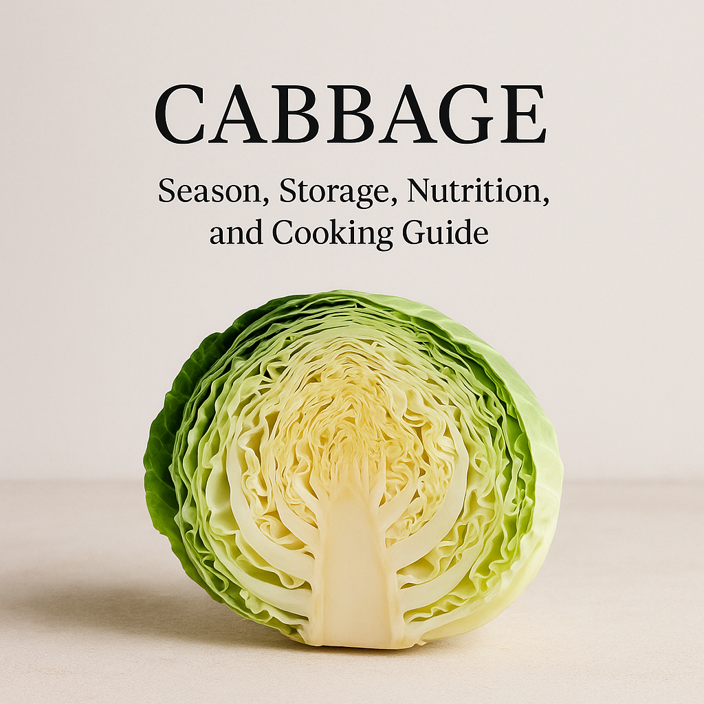 Cabbage: Season, Storage, Nutrition, and Cooking Guide