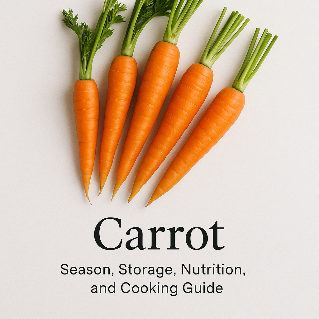 Carrot: Season, Storage, Nutrition, and Cooking Guide