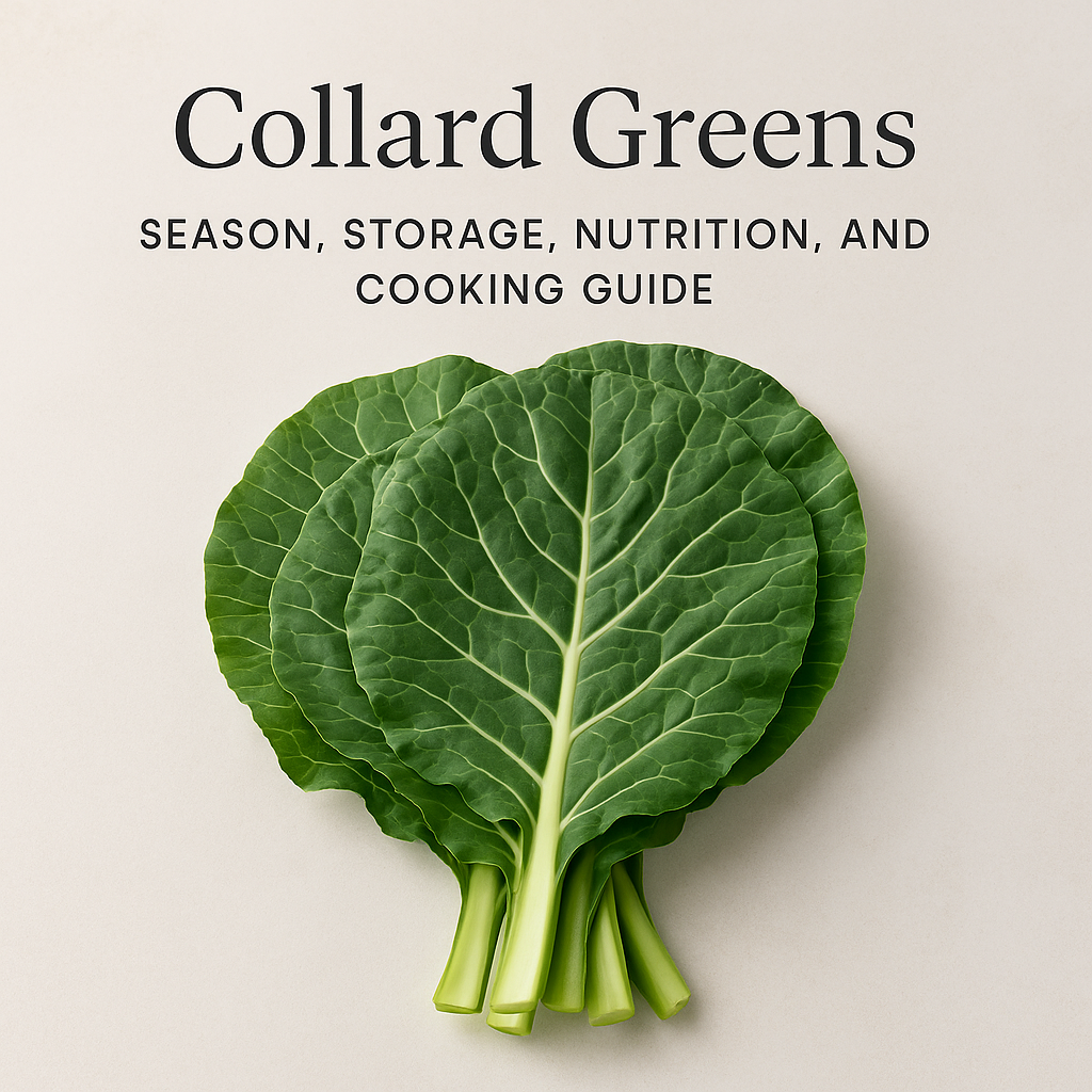Collard Greens: Season, Storage, Nutrition, and Cooking Guide