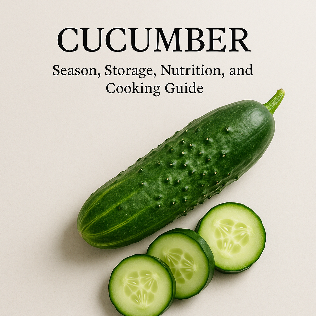Cucumber: Season, Storage, Nutrition, and Cooking Guide