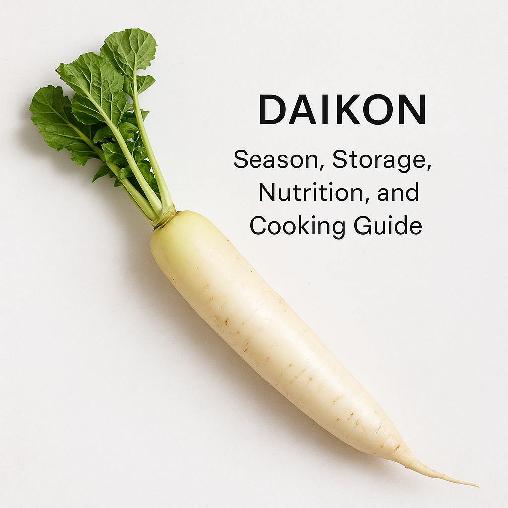 Daikon: Season, Storage, Nutrition, and Cooking Guide