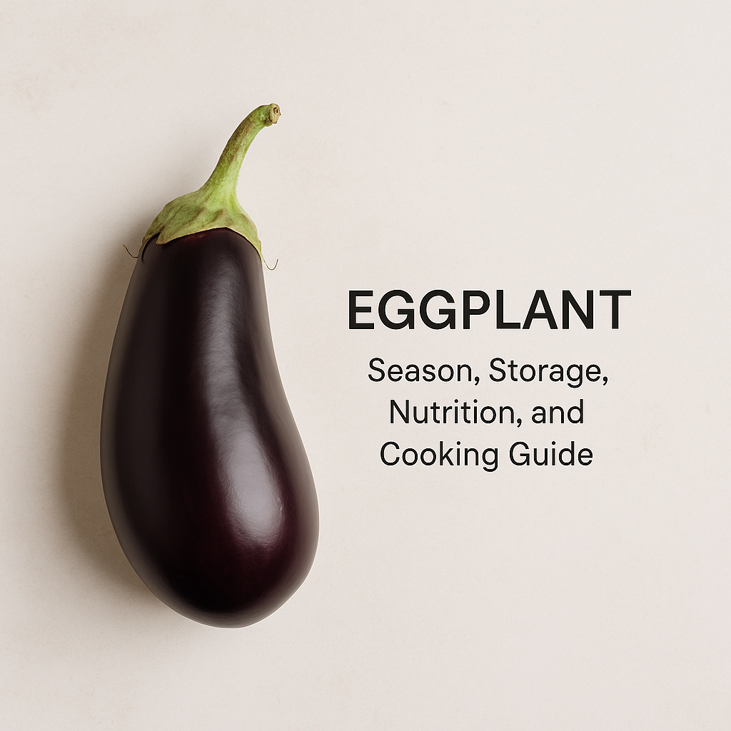 Eggplant: Season, Storage, Nutrition, and Cooking Guide
