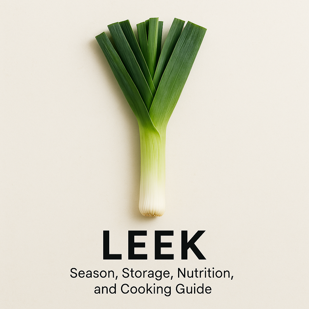 Leek: Season, Storage, Nutrition, and Cooking Guide