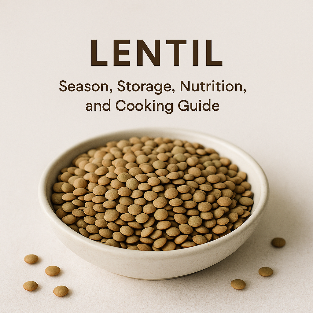 Lentil: Season, Storage, Nutrition, and Cooking Guide