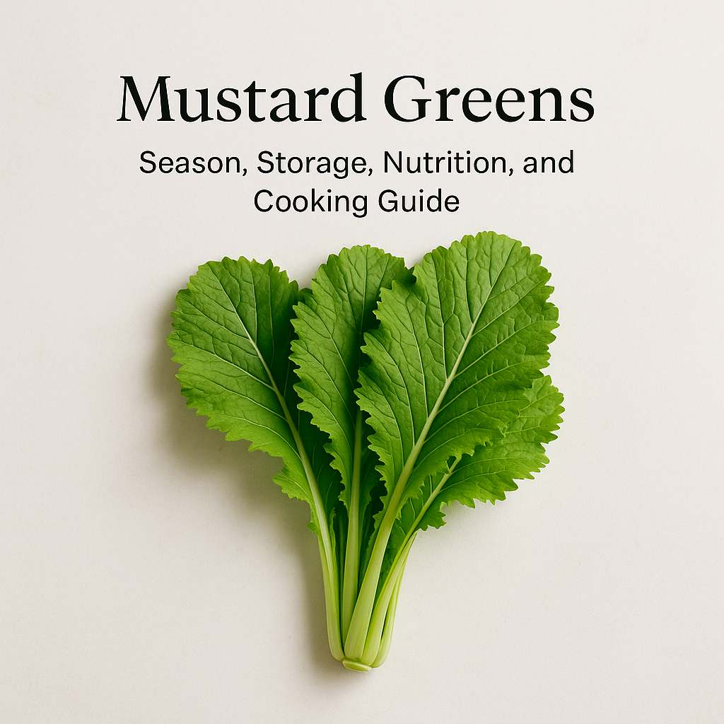 Mustard Greens: Season, Storage, Nutrition, and Cooking Guide