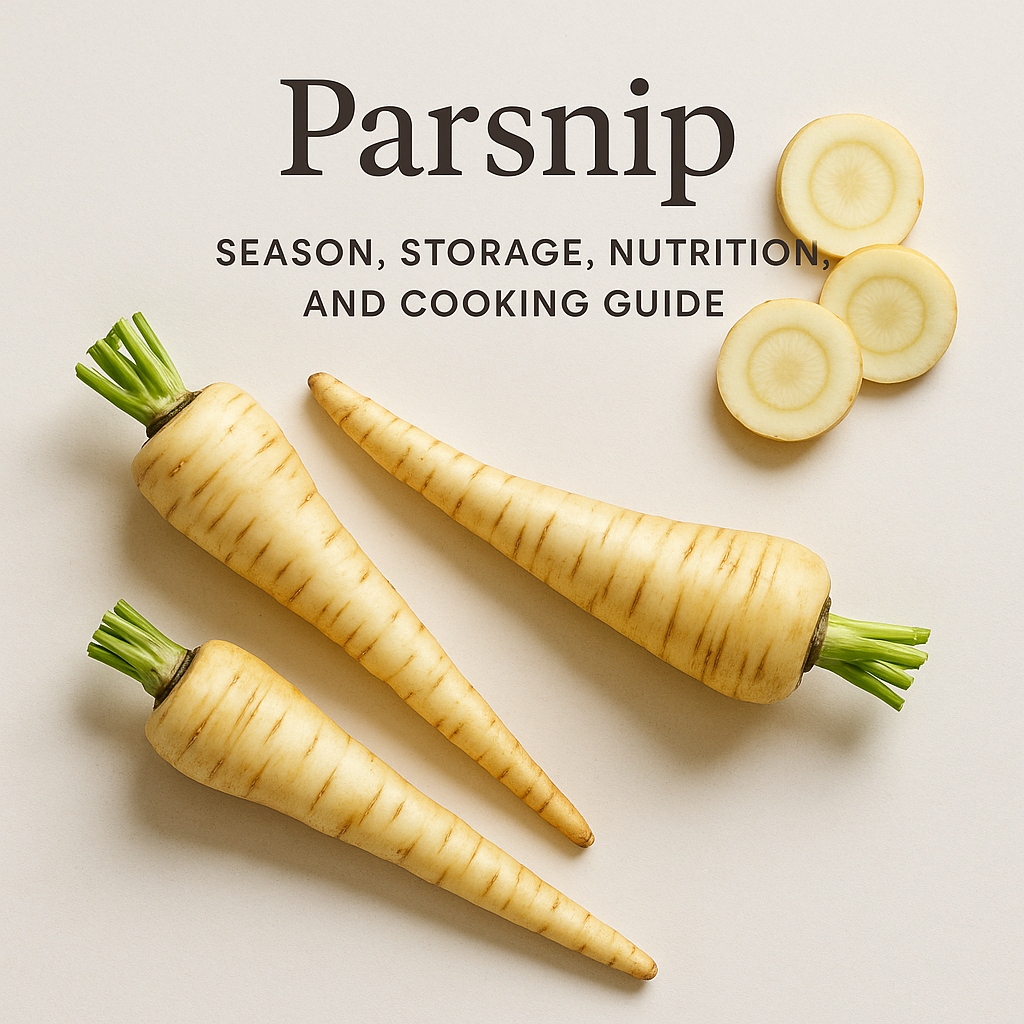 Parsnip: Season, Storage, Nutrition, and Cooking Guide