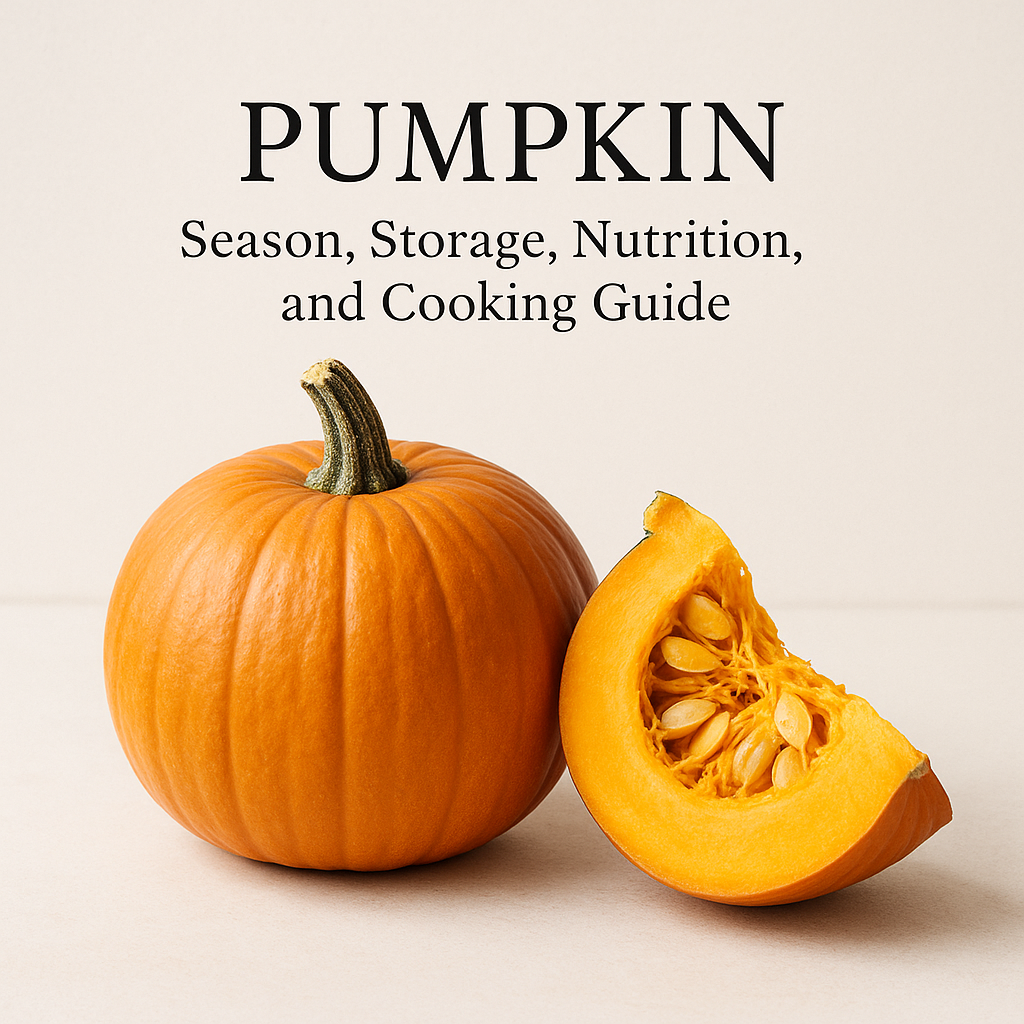 Pumpkin: Season, Storage, Nutrition, and Cooking Guide