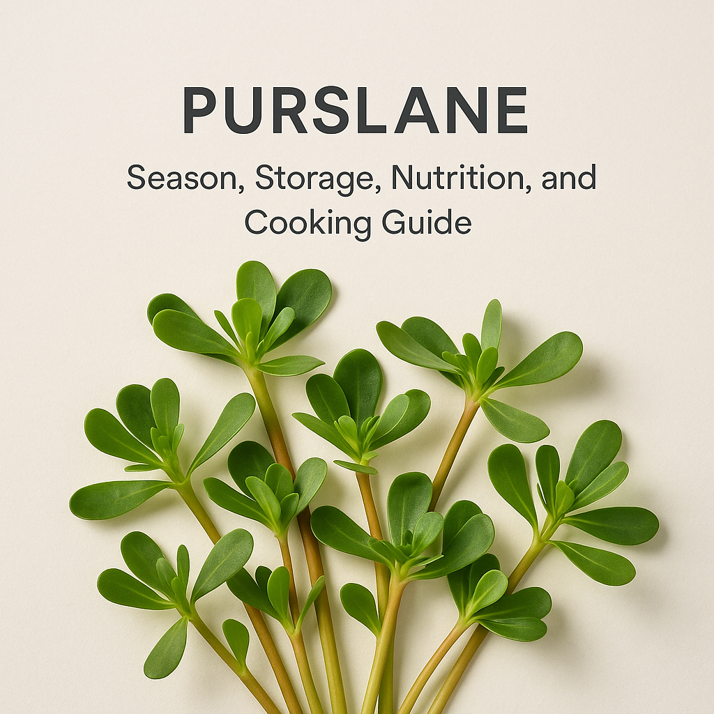 Purslane: Season, Storage, Nutrition, and Cooking Guide