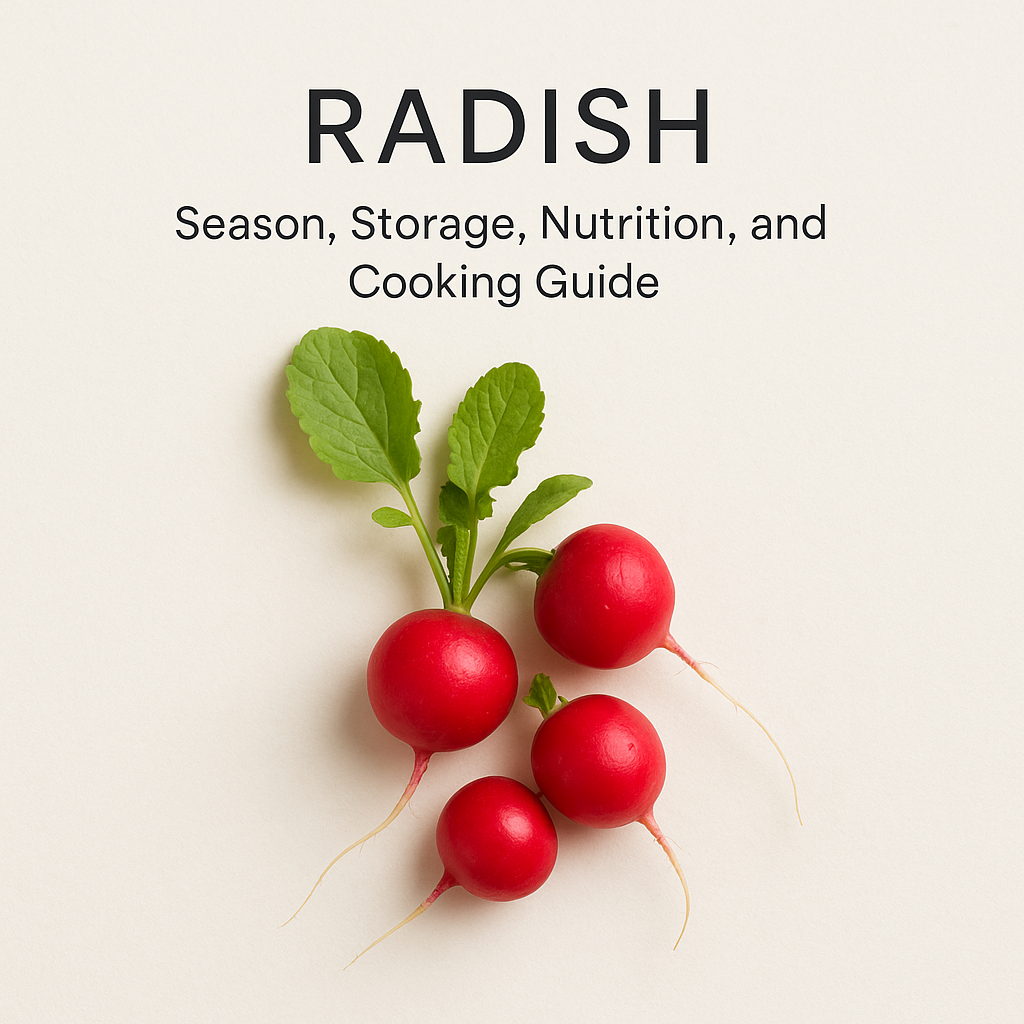Radish: Season, Storage, Nutrition, and Cooking Guide