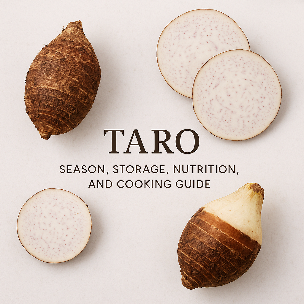 Taro: Season, Storage, Nutrition, and Cooking Guide