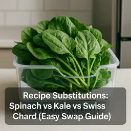 Recipe Substitutions Spinach Vs Kale Vs Swiss Chard Easy Swap Guide
