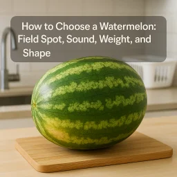 How To Choose A Watermelon Field Spot Sound Weight And Shape