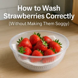 How To Wash Strawberries Correctly Without Making Them Soggy